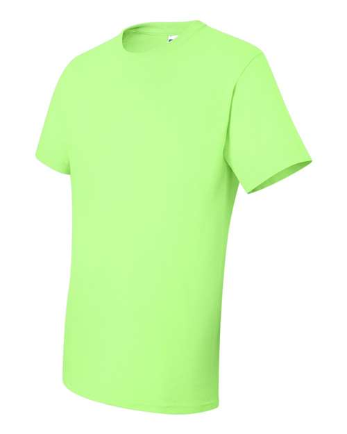 JERZEES Unisex Dri-Power® 50/50 T-Shirt - Neon Green Front