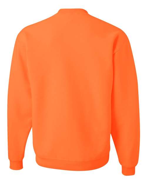 Unisex Super Sweats NuBlend® Crewneck Sweatshirt - Safety Orange Back
