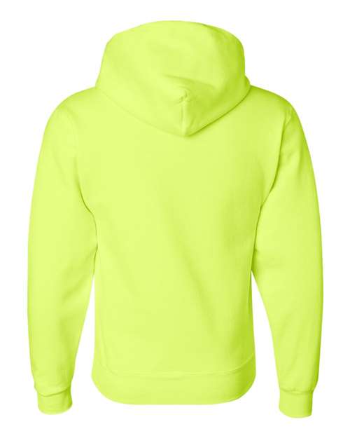 Unisex Super Sweats NuBlend® Hooded Sweatshirt - Safety Green Back
