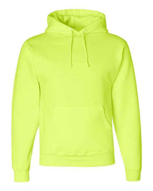 Unisex Super Sweats NuBlend® Hooded Sweatshirt - Safety Green Front