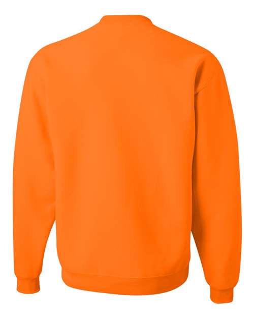 Unisex NuBlend® Crewneck Sweatshirt - Safety Orange Back