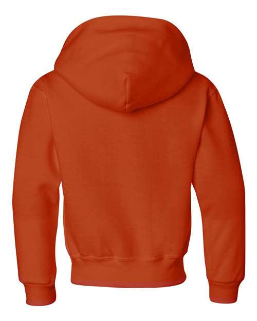 Youth NuBlend® Hooded Sweatshirt - Burnt Orange Back