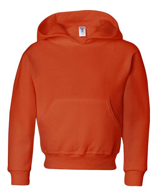 Youth NuBlend® Hooded Sweatshirt - Burnt Orange Front