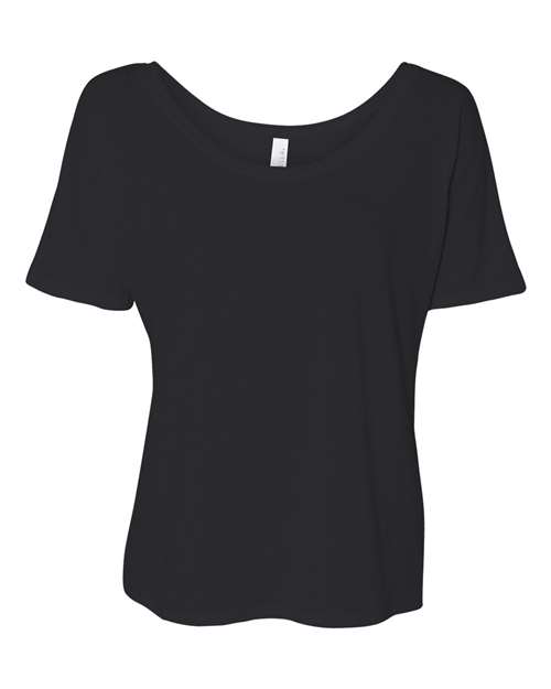 Women’s Slouchy Tee - Black Front