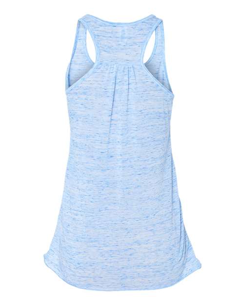 Women's Flowy Racerback Tank - Blue Marble Back