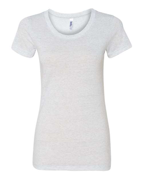 Women's Triblend Tee - White Fleck Triblend Front