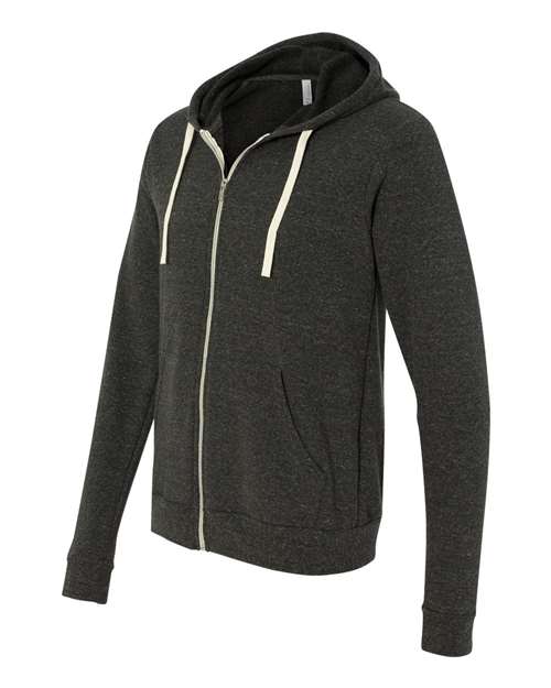 BELLA + CANVAS Unisex Triblend Sponge Fleece Full-Zip Hoodie Sweatshirt - Side