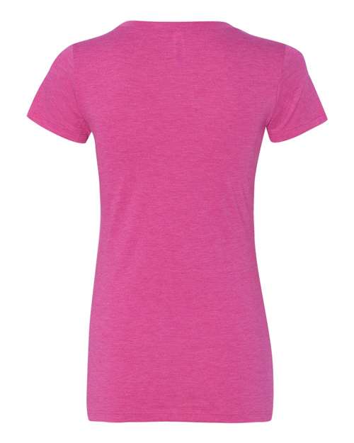 Women's Triblend Tee - Berry Triblend Back