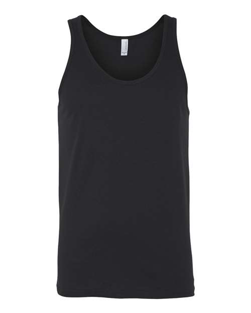 BELLA + CANVAS Jersey Tank - Black Front