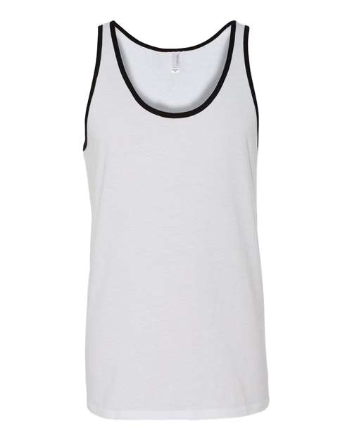 Jersey Tank - White/ Black Front
