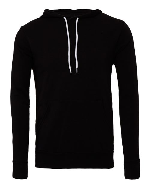Unisex Sponge Fleece Hoodie Sweatshirt - Black Front