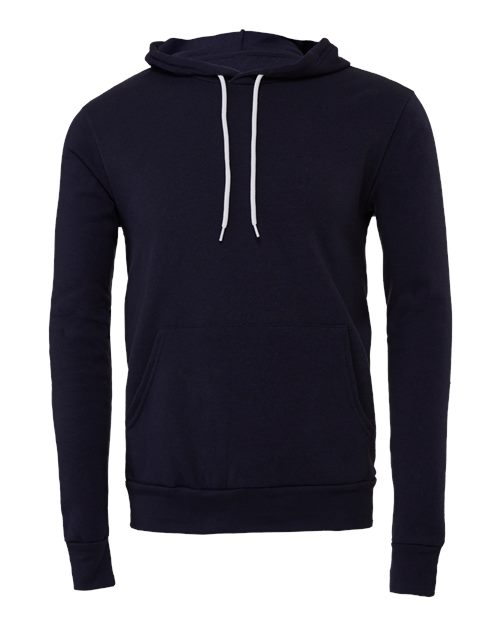 Unisex Sponge Fleece Hoodie Sweatshirt - Navy Front