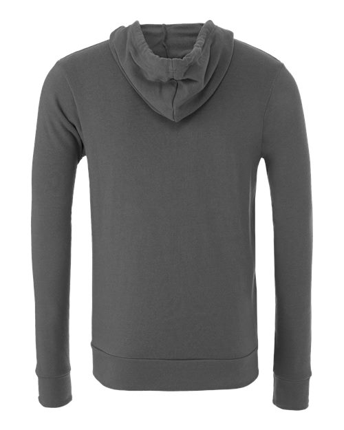 Unisex Sponge Fleece Full-Zip Hoodie Sweatshirt - Asphalt Back