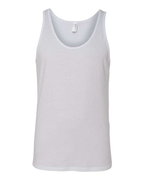BELLA + CANVAS Jersey Tank - White Front