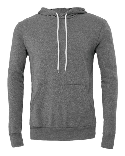 Unisex Sponge Fleece Hoodie Sweatshirt - Deep Heather Front