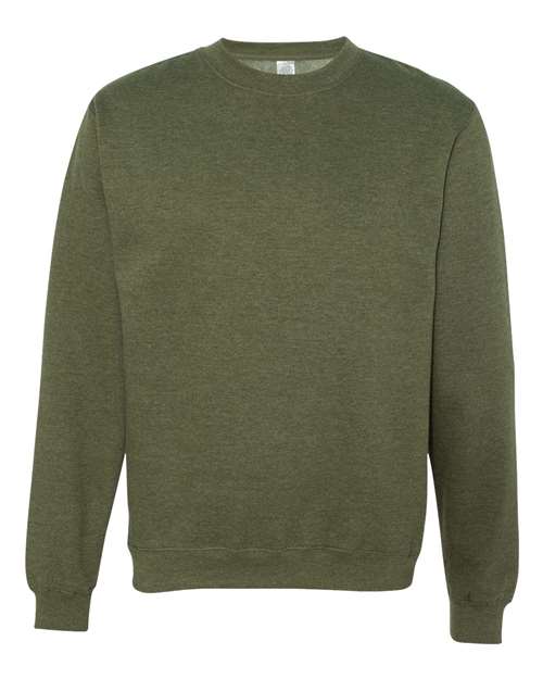 Unisex Midweight Crewneck Sweatshirt - Army Heather Front