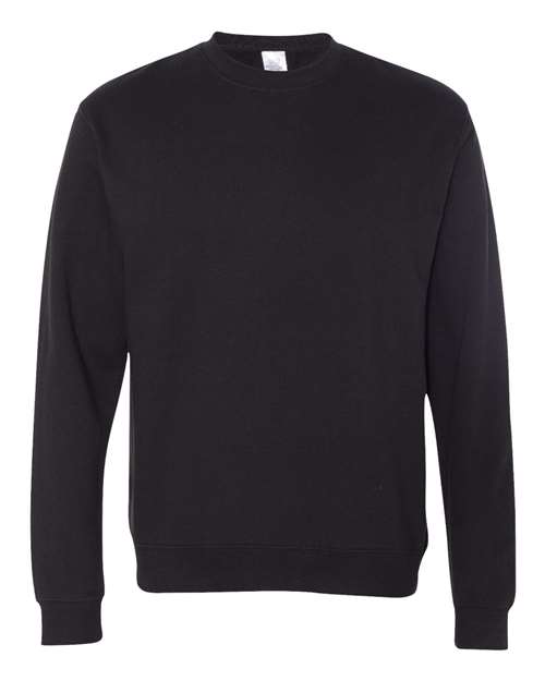Unisex Midweight Crewneck Sweatshirt - Black Front