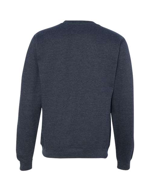 Unisex Midweight Crewneck Sweatshirt - Classic Navy Heather Back