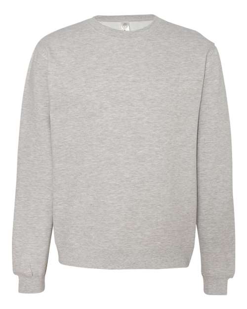 Unisex Midweight Crewneck Sweatshirt - Grey Heather Front