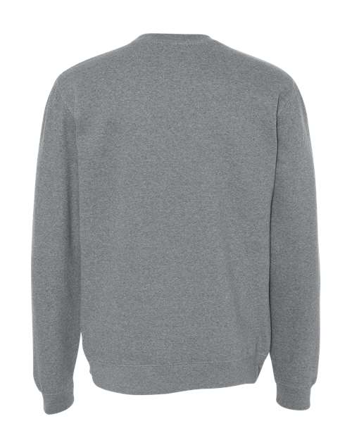 Unisex Midweight Crewneck Sweatshirt - Gunmetal Heather Back