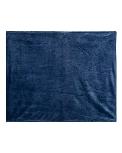Mink Touch Luxury Blanket - Black Front