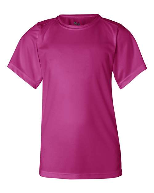Youth B-Core T-Shirt - Hot Pink Front