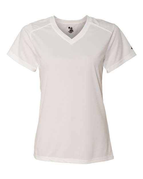 Women’s B-Core V-Neck T-Shirt - White Front