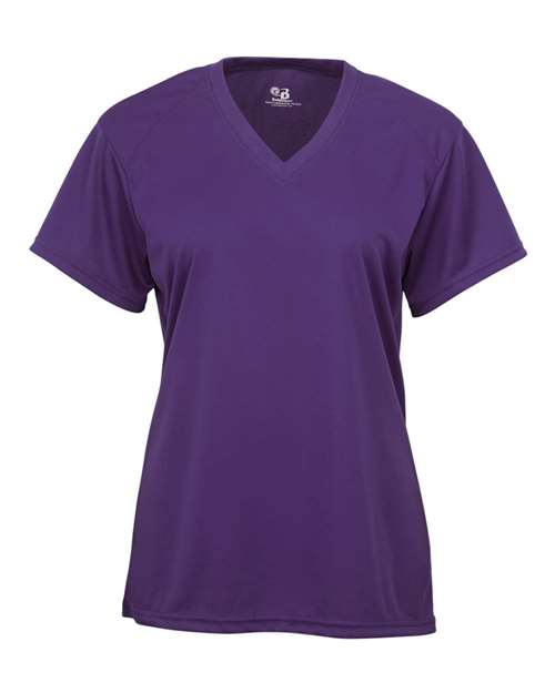 Women’s B-Core V-Neck T-Shirt - Purple Front