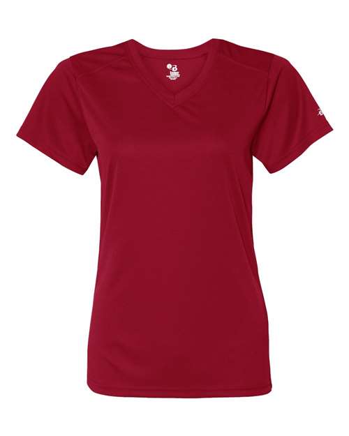 Women’s B-Core V-Neck T-Shirt - Red Front