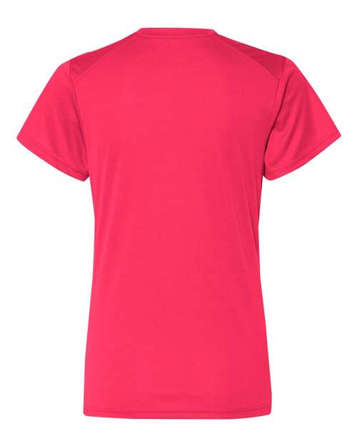 Women’s B-Core V-Neck T-Shirt - Hot Coral Back