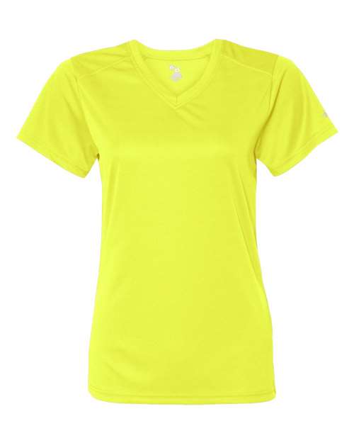 Women’s B-Core V-Neck T-Shirt - Safety Yellow Front