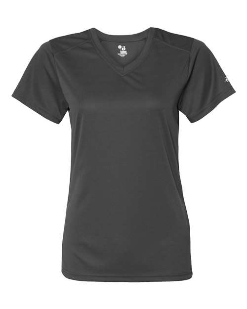 Women’s B-Core V-Neck T-Shirt - Graphite Front