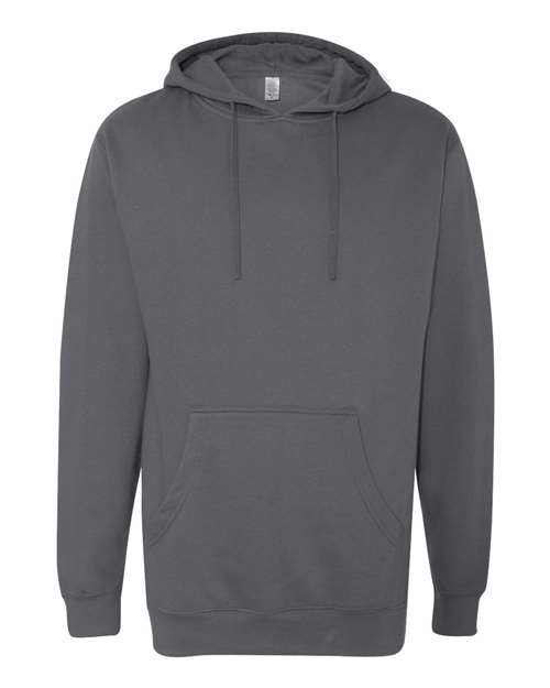 Unisex Midweight Hooded Sweatshirt - Charcoal Front