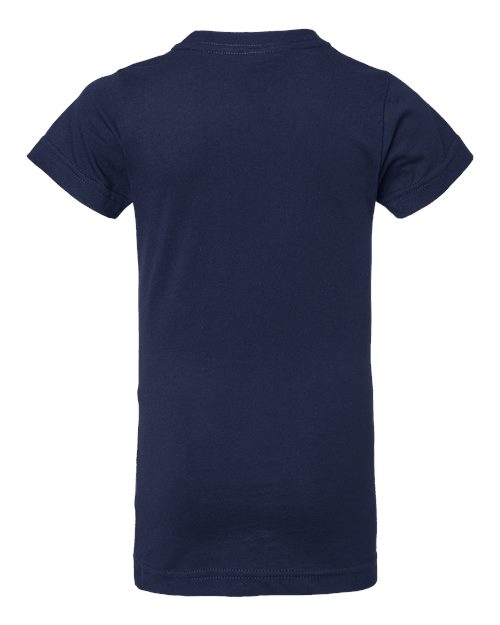 Girls' Fine Jersey Tee - Navy Back