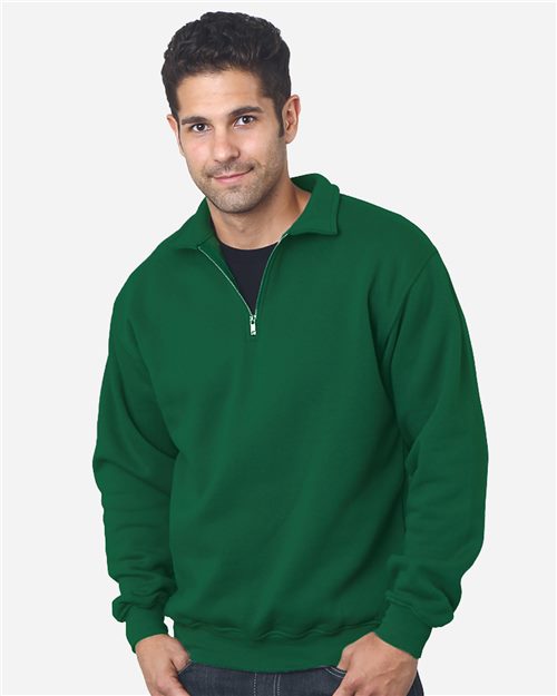 Unisex USA-Made Quarter-Zip Sweatshirt - Cardinal Front