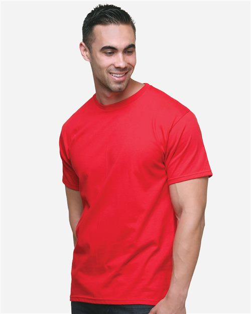 Unisex USA-Made Fine Jersey T-Shirt - Military Green Front