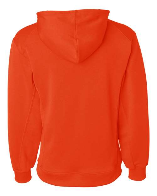 Men's Performance Fleece Hooded Sweatshirt - Burnt Orange Back