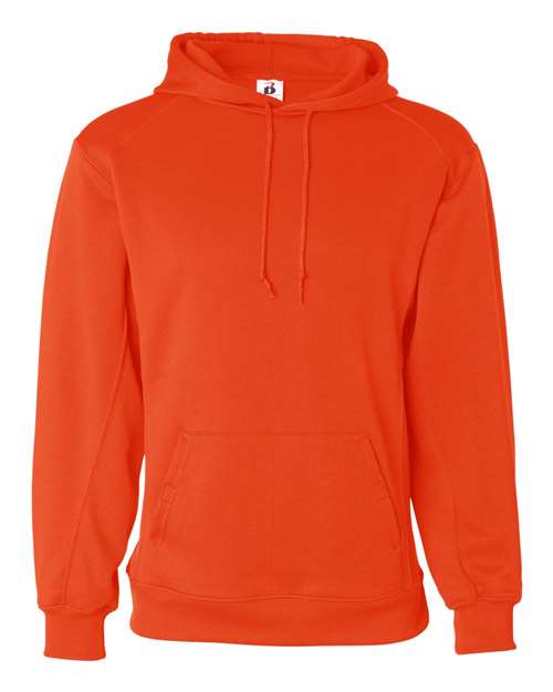 Men's Performance Fleece Hooded Sweatshirt - Burnt Orange Front