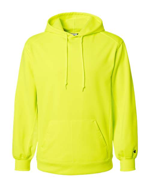 Men's Performance Fleece Hooded Sweatshirt - Safety Yellow Front