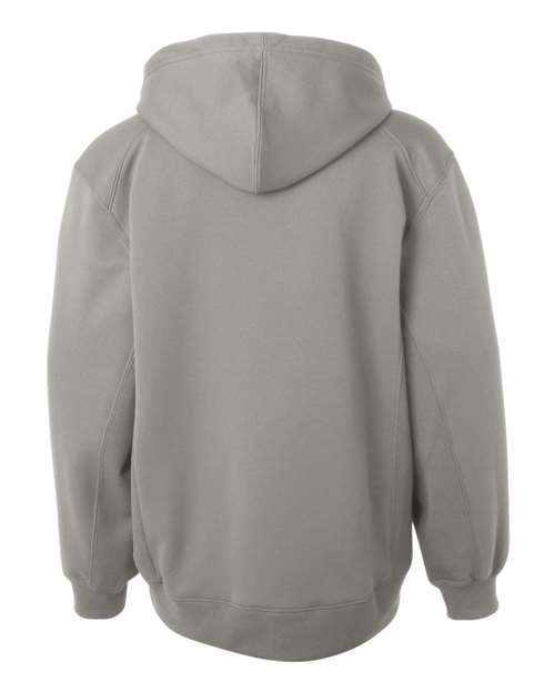 Youth Performance Fleece Hooded Sweatshirt - Silver Back