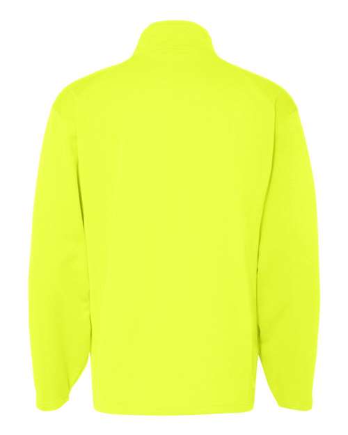 Men's Performance Quarter-Zip Pullover - Safety Yellow Back