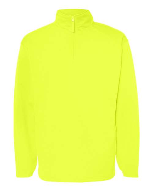 Men's Performance Quarter-Zip Pullover - Safety Yellow Front