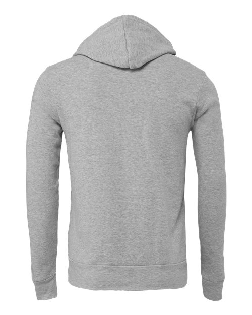 Unisex Sponge Fleece Hoodie Sweatshirt - Athletic Heather Back