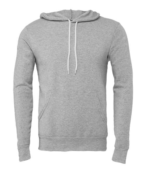 Unisex Sponge Fleece Hoodie Sweatshirt - Athletic Heather Front