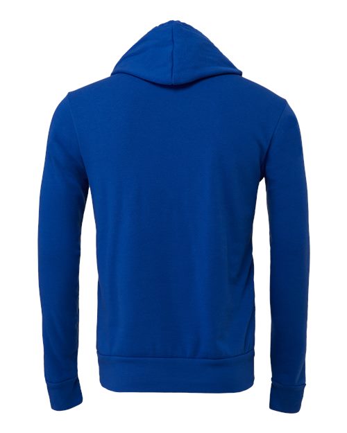 Unisex Sponge Fleece Hoodie Sweatshirt - True Royal Back
