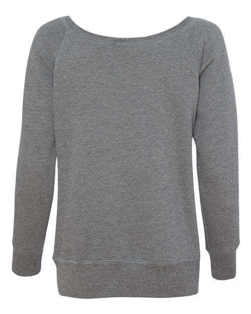 Women’s Sponge Fleece Wide Neck Sweatshirt - Deep Heather Back