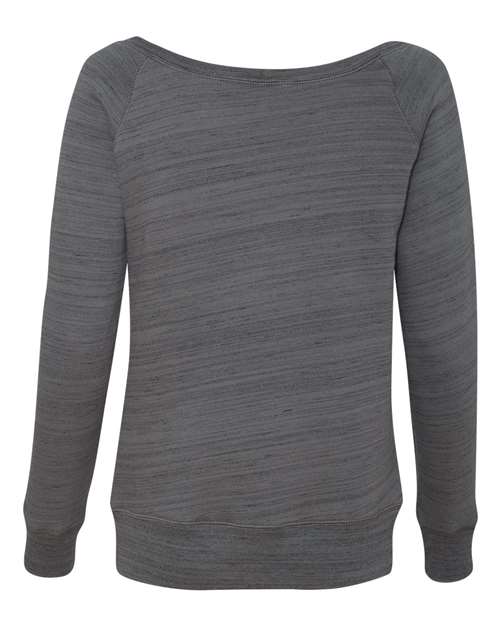 Women’s Sponge Fleece Wide Neck Sweatshirt - Dark Grey Marble Back
