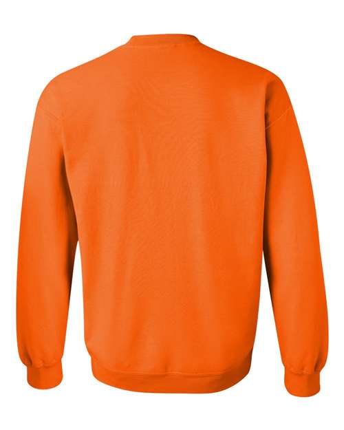 Unisex Heavy Blend™ Crewneck Sweatshirt - Safety Orange Back