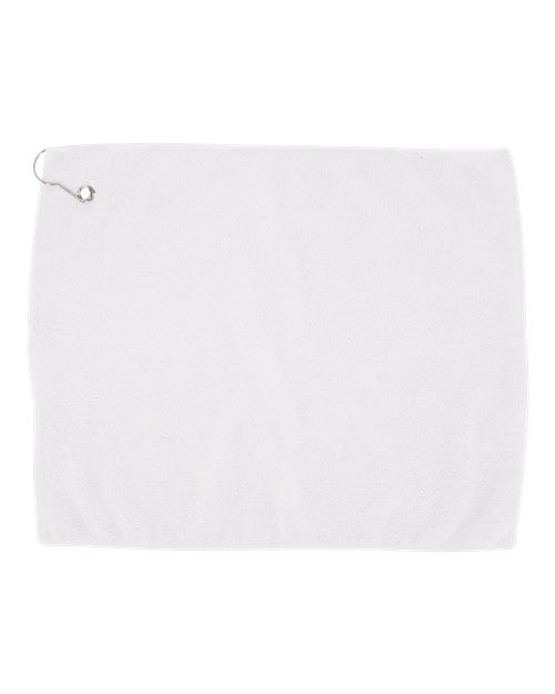 Microfiber Golf Towel - White Front