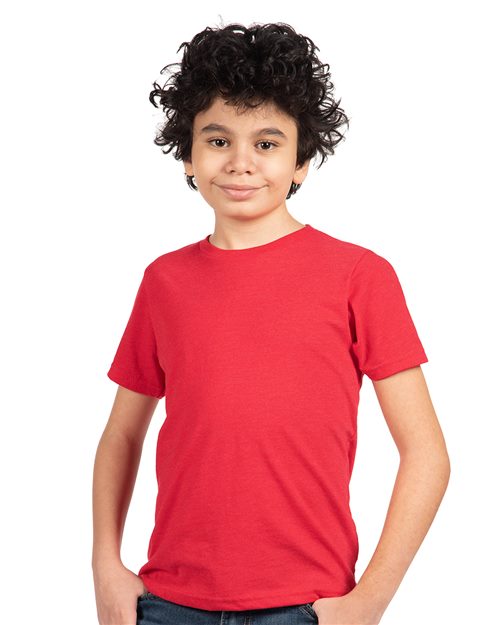 Youth CVC T-Shirt - Hot Pink Front